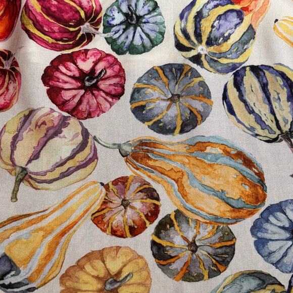 ModCloth Watercolor Gourd Print Pleated Midi Skirt Pockets Fall Autumn Small - Picture 11 of 11